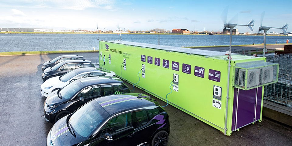 Eindelijk: groene, mobiele stroomvoorziening op de bouwplaats!