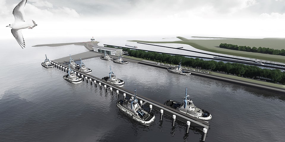 Start aanvang bouw dienstenhaven