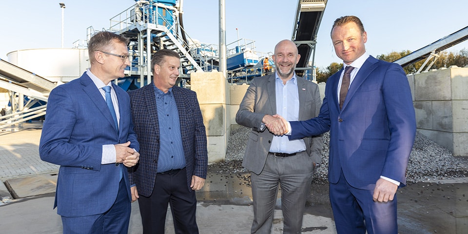 Nieuwe puinscheidingsinstallatie Cirwinn in gebruik genomen