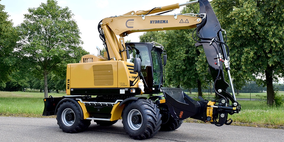 Mobiele graafmachines: compact, krachtig en modulair samengesteld