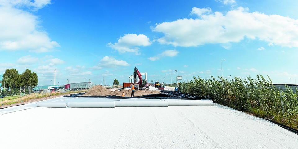 Inzet bims in gewapende grondconstructie voor spoor is uniek in Nederland