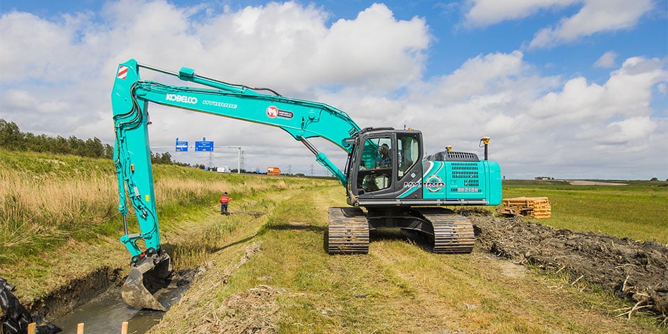 Kobelco Semi Long Reach Hybridbagger für Markusse