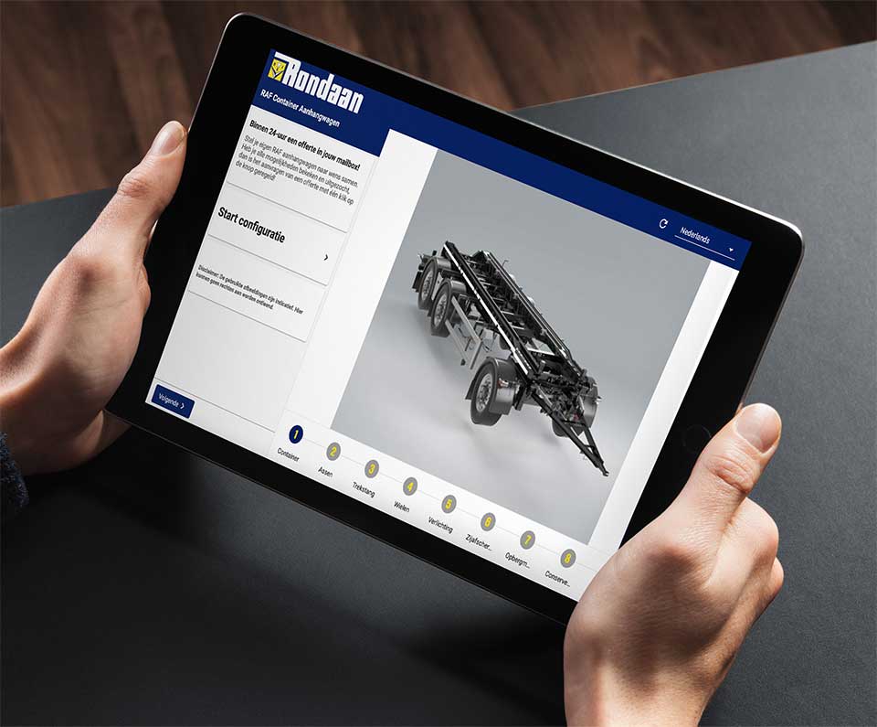 Nieuw: online container aanhangwagen configureren met productconfigurator