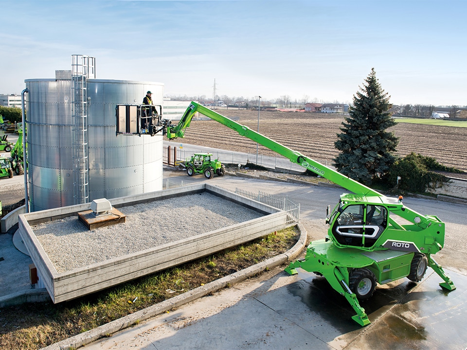 Merlo roterende verreikers blinken uit op bouwplaats