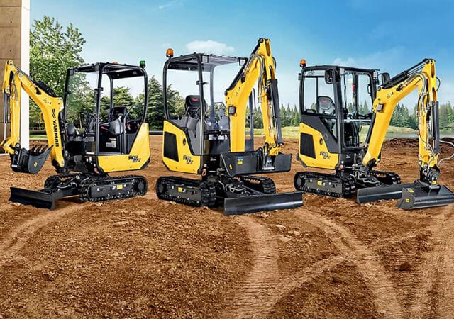 Three new Yanmar mini excavators