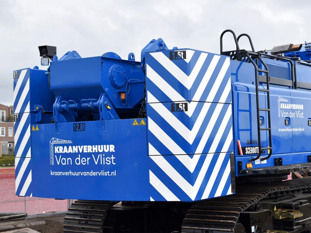 ballast sany sce 600tb telescoopkraan op rupsen kraanverhuur va