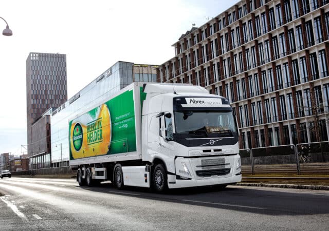 volvo fm electric heineken abrex logistics