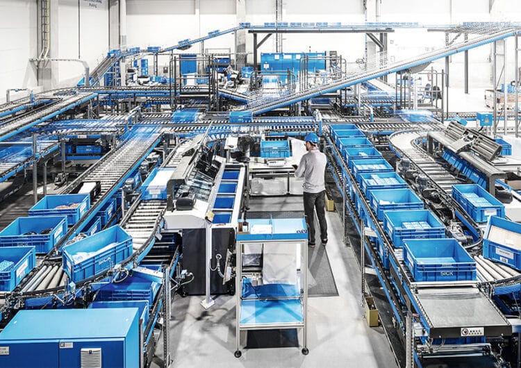 Het SICK distributiecentrum in Buchholz – Duitsland