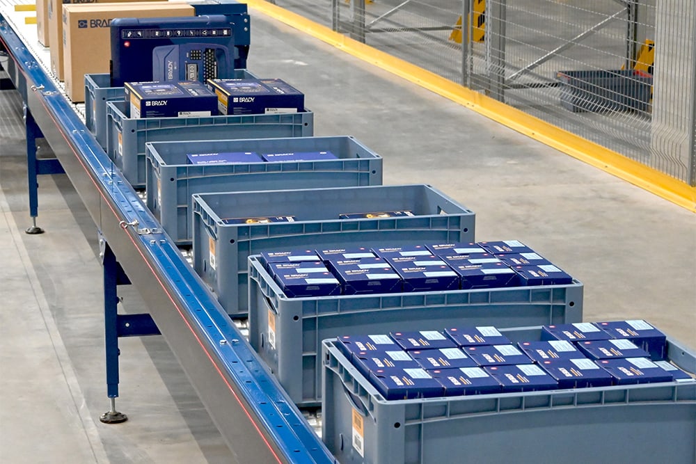 Brady ships identification solutions to Europe Middle East and Africa from the new distribution centre