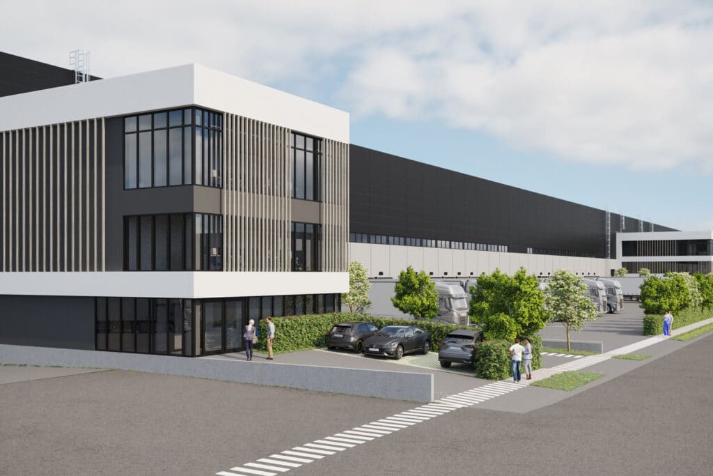 Intervest viert eerste kolomzetting van innovatief ontwikkelingsproject Herstal Logistics met The Circle® concept