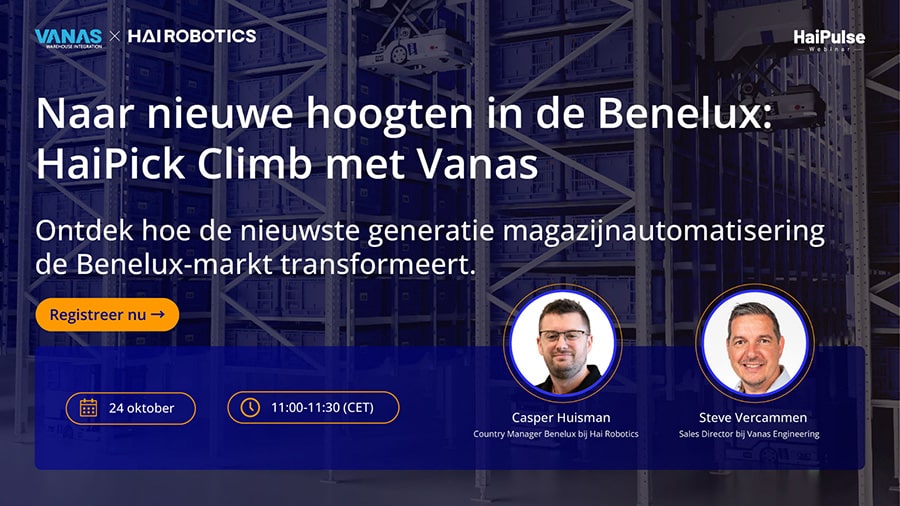 Hai Robotics appoints Casper Huisman as Country Manager Benelux to strengthen European growth 2