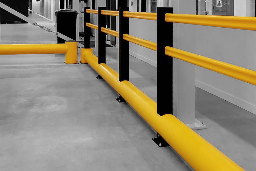 Veiligheidsoplossingen scheiden looppaden van heftruckverkeer 2