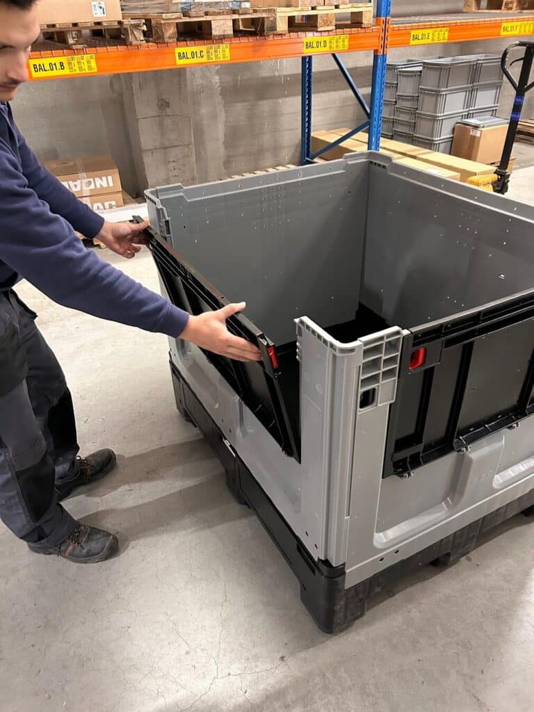 Slimme, plooibare palletbox 2