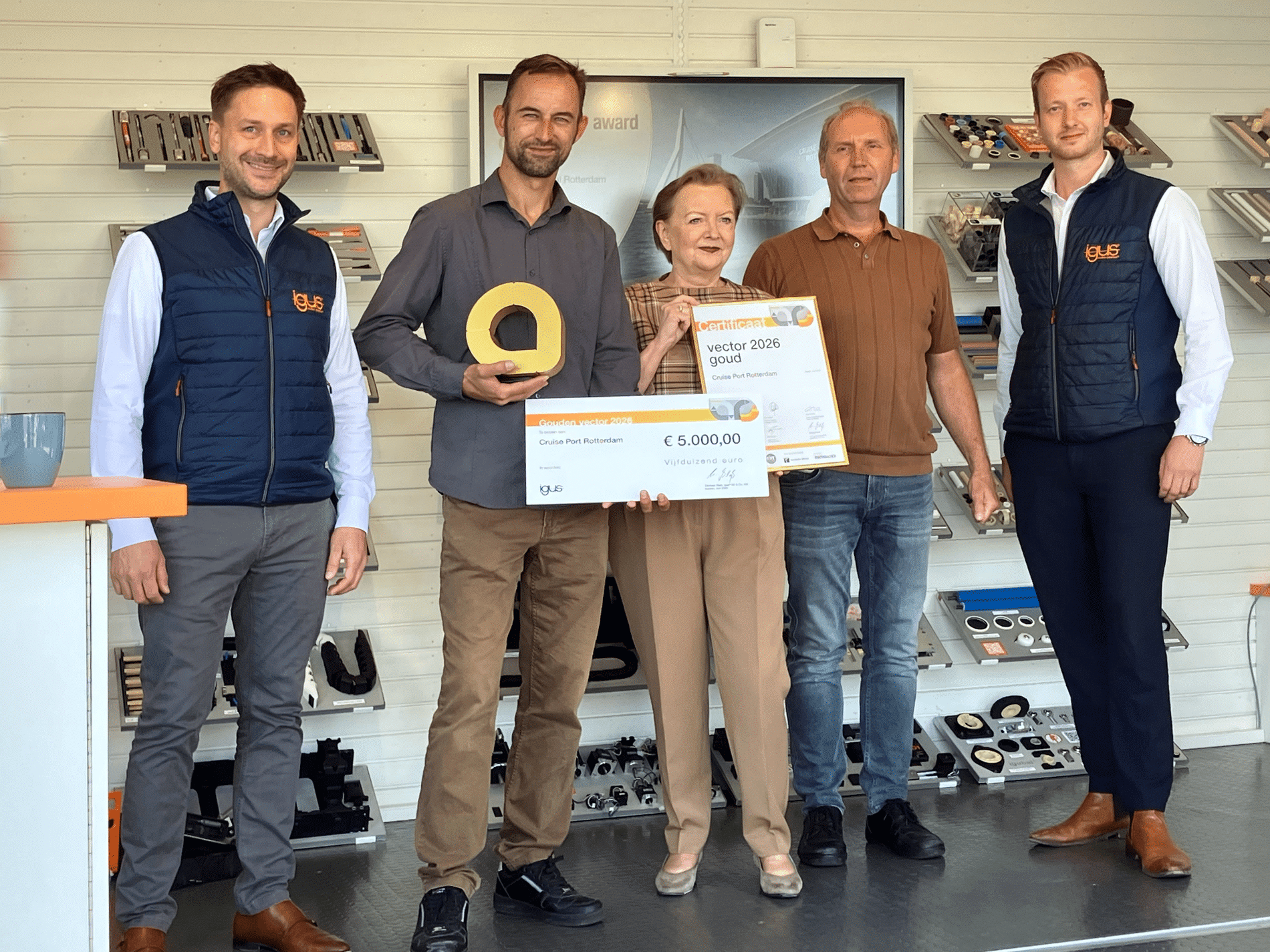 Systeem voor koppeling van cruiseschepen aan walstroom wint gouden vector award 1