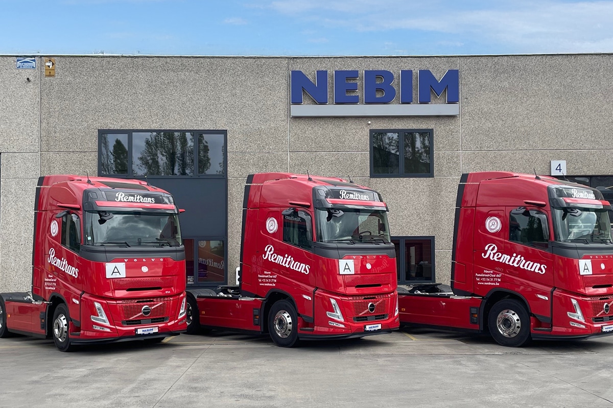 Remitrans kiest opnieuw voor Nebim en de Volvo FH Aero met de levering van 5 nieuwe trekkers 1