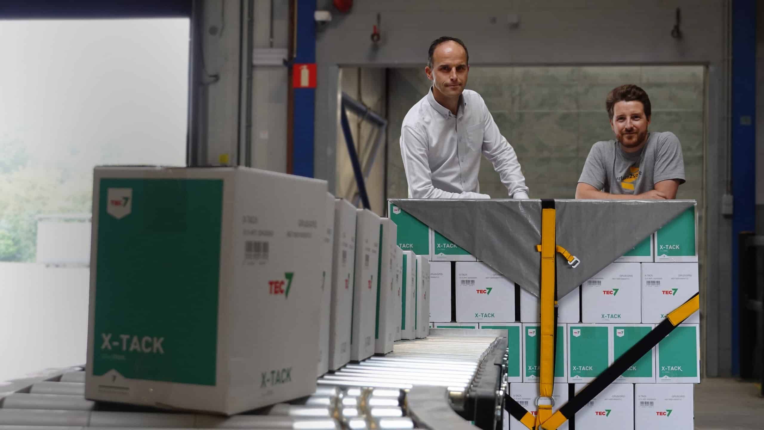 Novatech International is replacing stretch film with reusable pallet wraps from return2sender 5